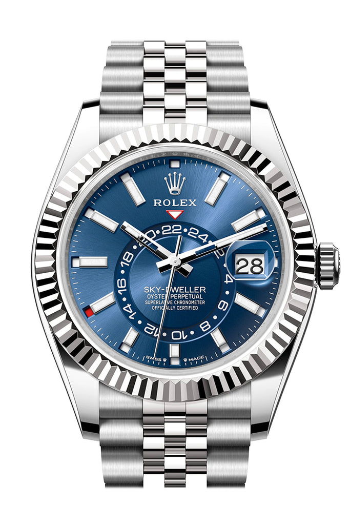 Rolex Sky-Dweller 336934 Sky Dweller 42 Blue Dial Stainless Steel Jubilee Mens