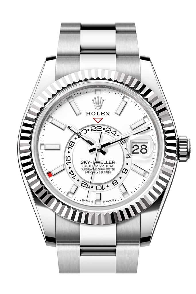 Rolex Sky-Dweller 336934 Sky Dweller 42 White Dial Stainless Steel Oyster Mens
