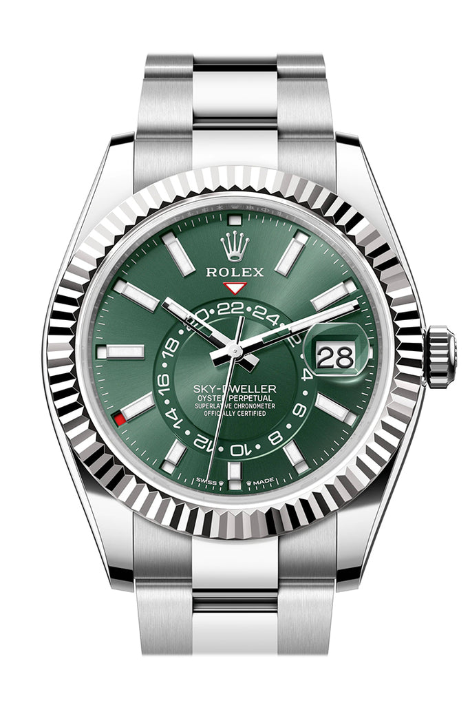 Rolex Sky-Dweller 336934 Sky Dweller 42 Mint Green Dial Stainless Steel Oyster Mens