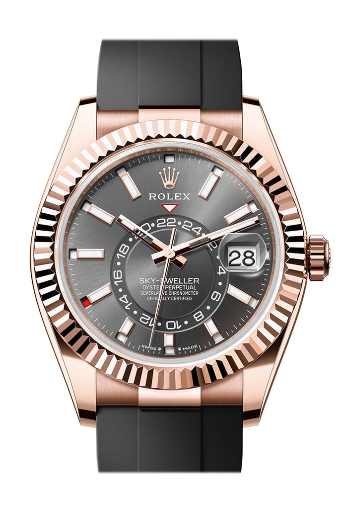 Rolex Sky-Dweller 336235 Sky Dweller 42 Slate Dial Rose Gold Mens Main image