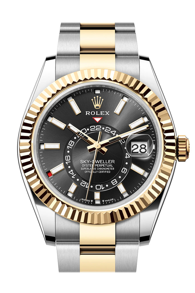Rolex Sky-Dweller 336933 Sky Dweller 42 Black Dial Yellow Gold Stainless Steel Oyster Mens Main image