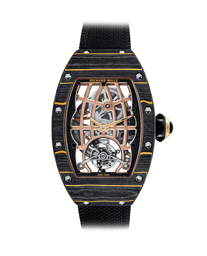 Richard Mille Automatic Tourbillon Carbon Yellow Gold RM 74-02 -BRAND NEW Main image