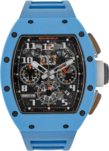 Richard Mille RM11-FM Chronograph Felipe Massa Baby Blue Ceramic 50mm Openworked Dial Main image
