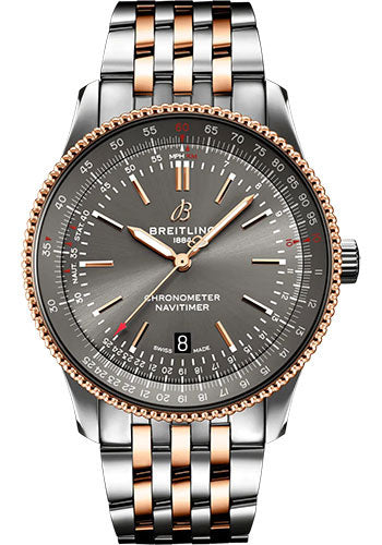 Breitling Navitimer U17326121M1U1 Automatic 41 Steel and 18K Red Gold - Anthracite Dial - Metal Bracelet Main image