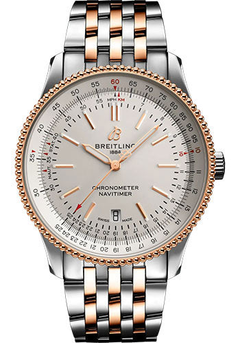 Breitling Navitimer U17326211G1U1 Automatic 41 Steel and 18K Red Gold - Silver Dial - Metal Bracelet Main image