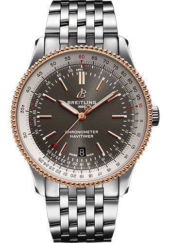 Breitling Navitimer U17326211M1A1 Automatic 41 Steel & Red Gold - Anthracite Dial - Steel Bracelet