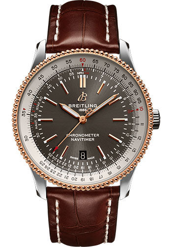 Breitling Navitimer U17326211M1P1 Automatic 41 Steel & Red Gold - Anthracite Dial - Brown Croco Strap - Tang Buckle Main image