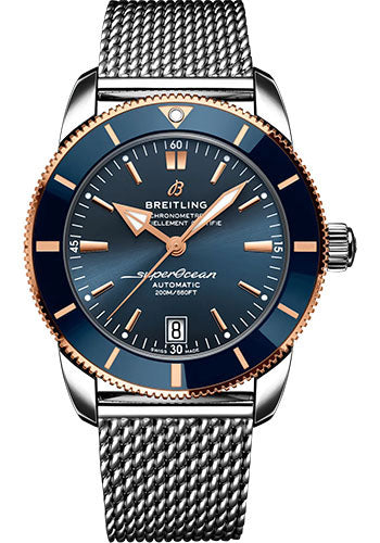 Breitling Superocean Heritage UB2010161C1A1 B20 Automatic 42 Steel and 18K Red Gold - Blue Dial - Metal Bracelet Main image