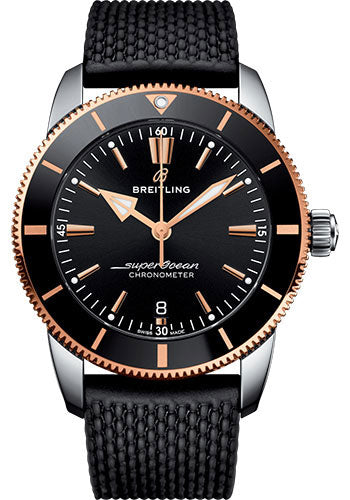 Breitling Superocean Heritage UB2030121B1S1 II B20 Automatic 44 Steel and Red Gold Case - Black Dial - Black Rubber Aero Classic Strap Main image