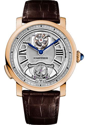Cartier W1556229 Rotonde de Cartier Minute Repeater Flying Tourbillon 45mm Pink Gold Case