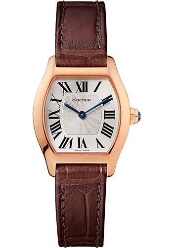 Cartier W1556360 Tortue 30mm Pink Gold Case - Brown Alligator Strap Main image