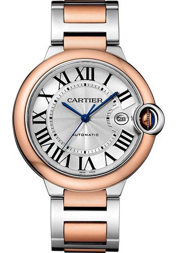 Cartier Ballon Bleu W2BB0004 de Cartier 42mm Steel Case - Pink Gold Bezel - Pink Gold And Steel Bracelet