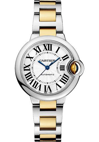 Cartier Ballon Bleu W2BB0029 de Cartier 33mm Steel and Yellow Gold Case - Silvered Dial - Interchangeable Two-Tone Bracelet Main image