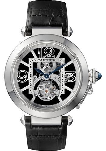 Cartier W3030021 Pasha de Cartier Numbered Edition of 100 42mm White Gold Case - Gray Dial - Black Alligator Strap