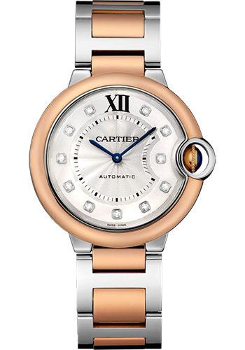 Cartier Ballon Bleu W3BB0007 de Cartier 36mm Steel Case - Pink Gold Bezel - Diamond Dial Main image