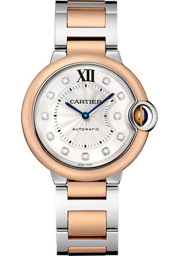 Cartier Ballon Bleu W3BB0013 de Cartier 36mm Steel Case - Pink Gold Bezel - Diamond Dial Main image