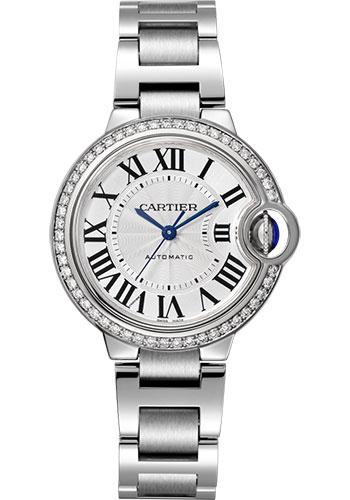 Cartier Ballon Bleu W4BB0016 de Cartier 33mm Steel Case - Diamond Bezel