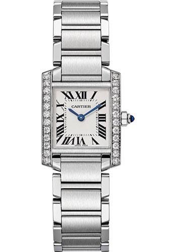Cartier Tank Francaise W4TA0008 25.20mm Steel Diamond Case