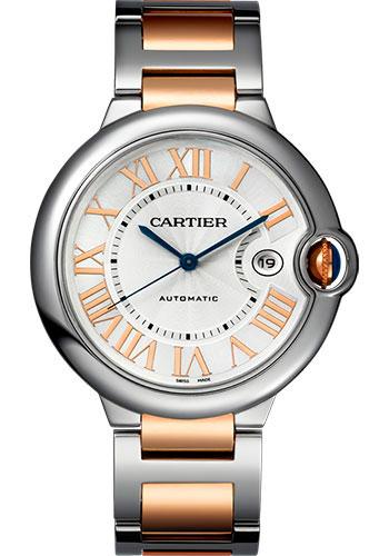 Cartier Ballon Bleu W6920095 De Cartier 42mm Steel And Pink Gold Case - Pink Gold Bracelet