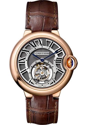Cartier Ballon Bleu W6920104 De Cartier 39mm Pink Gold Case - Grey Dial - Brown Alligator Strap Main image