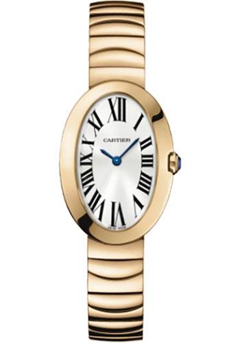 Cartier Baignoire W8000005 Small Pink Gold Case - Gold Bracelet