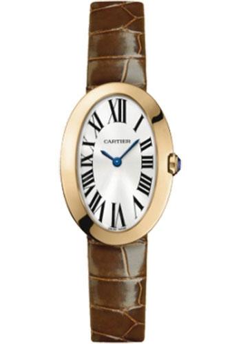 Cartier Baignoire W8000007 Small Pink Gold Case - Alligator Strap Main image