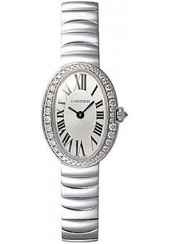 Cartier Baignoire WB520025 Mini White Gold Diamond Case