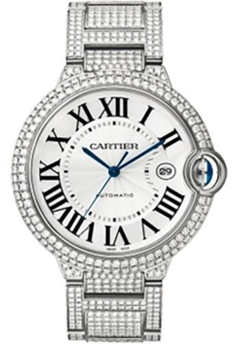 Cartier Ballon Bleu WE902006 de Cartier Large White Gold Diamond Case - Diamond Bracelet Main image