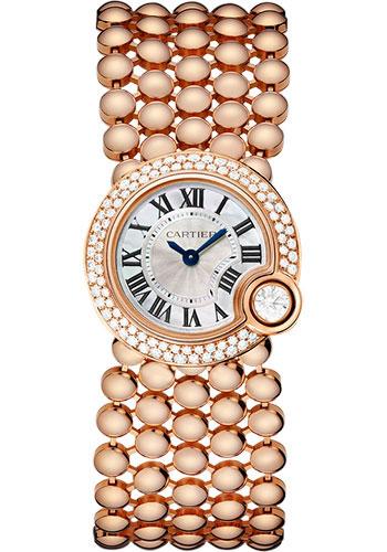 Cartier WE902057 Ballon Blanc De Cartier 24.2mm Pink Gold Case - Mother-Of-Pearl Diamond Dial