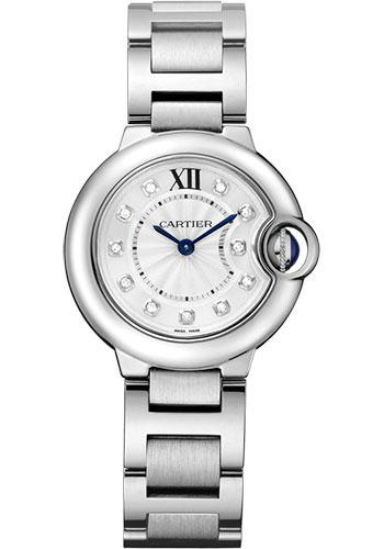 Cartier Ballon Bleu WE902073 De Cartier 28mm Steel Diamond Case - Diamond Bezel