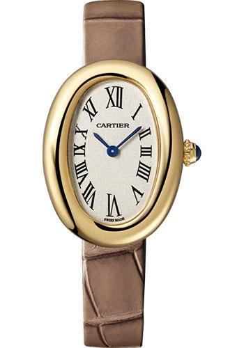 Cartier Baignoire WGBA0007 1920 32mm Yellow Gold Case - Taupe Strap