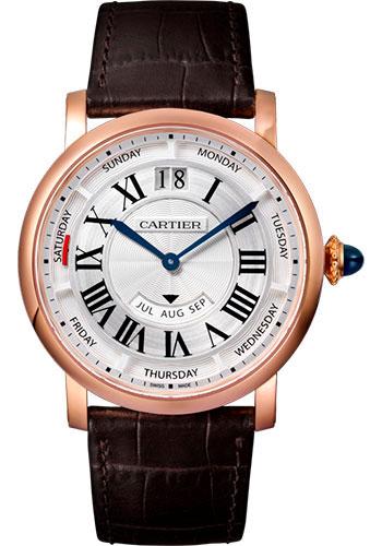 Cartier WHRO0002 Rotonde de Cartier Annual Calendar 40mm Pink Gold Case - Grey Dial - Brown Alligator Strap Main image