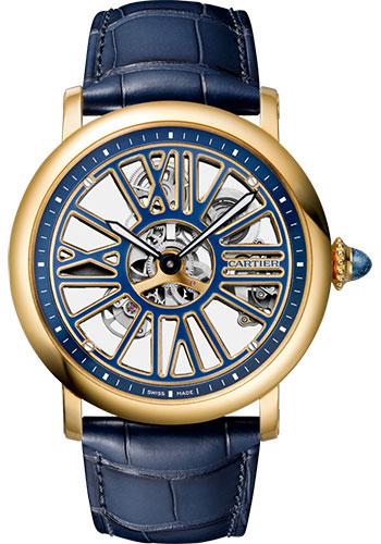 Cartier WHRO0048 Rotonde de Cartier Skeleton 42mm Yellow Gold Case