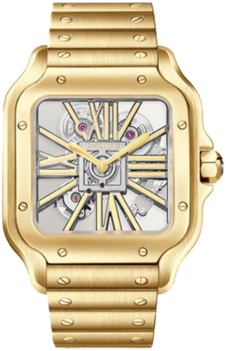 Cartier Santos de Cartier WHSA0042 Skeleton Mechanical Movement