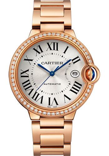 Cartier Ballon Bleu WJBB0057 de Cartier 40mm Rose Gold Diamond Case - Silvered Dial - Interchangeable Bracelet Main image