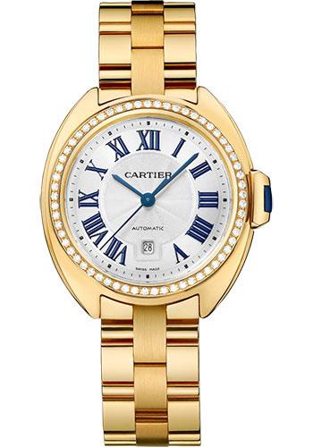 Cartier WJCL0004 Cle de Cartier 31mm Yellow Gold Diamond Case - Effect Dial
