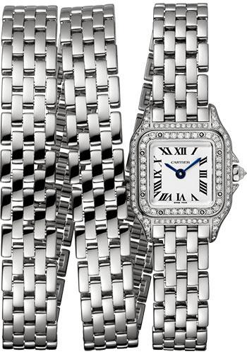 Cartier WJPN0011 Panthere de Cartier Triple Loop 20mm White Gold Case - Diamond Bezel - White Gold Triple Loop Bracelet Main image