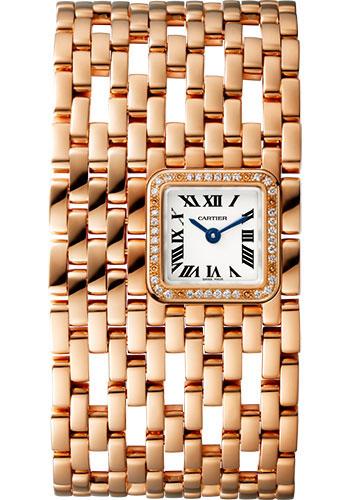 Cartier WJPN0022 Panthere de Cartier Cuff 22mm Pink Gold Diamond Case - Diamond Bracelet Main image