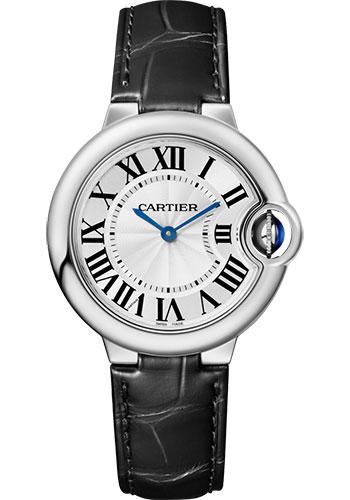 Cartier WSBB0034 Ballon Blanc de Cartier 33mm Steel Case - Alligator Strap