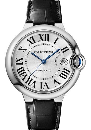 Cartier Ballon Bleu WSBB0039 de Cartier 40mm Steel Case - Silvered Dial - Interchangeable Black Leather Strap Main image