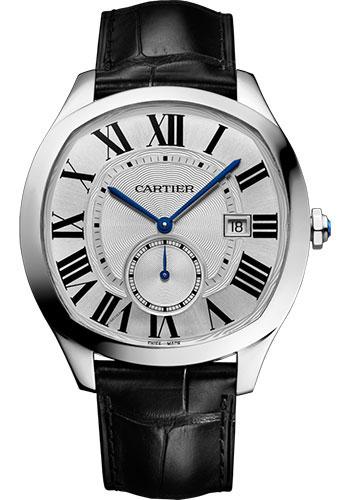Cartier Drive de Cartier WSNM0004 40mm Steel Case - Silvered Dial - Black Alligator Strap