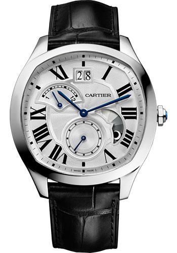 Cartier Drive de Cartier WSNM0005 40mm Large Date - Silvered Dial - Black Alligator Strap