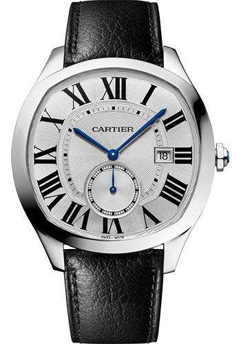 Cartier Drive de Cartier WSNM0022 length: 40mm Steel Case - Silvered Dial - Two Calfskin Strap Main image