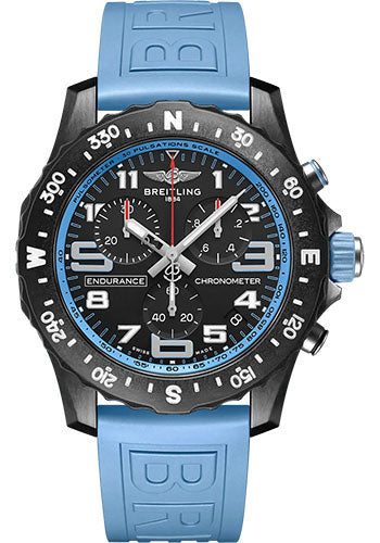 Breitling Endurance Pro X82310281B1S1 Breitlight® - Black Dial - Blue Rubber Strap - Tang Buckle Main image
