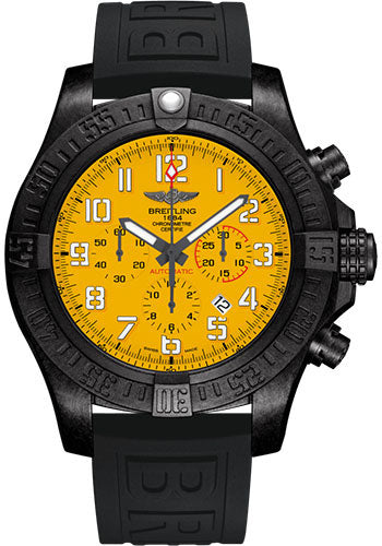 Breitling Avenger XB0170E41I1S1 Hurricane 12h Breitlight - Cobra Yellow Dial - Black Diver Pro III Strap - Folding Buckle