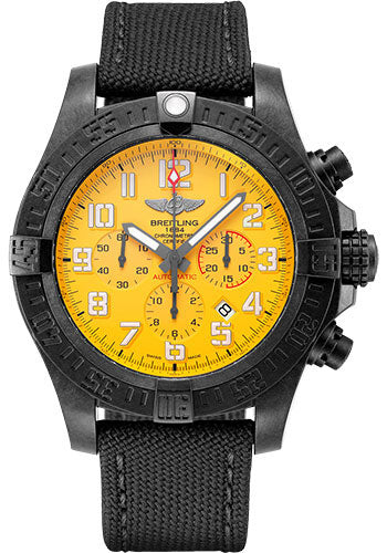 Breitling Avenger XB0170E41I1W1 Hurricane 12h Breitlight - Cobra Yellow Dial - Black Military Strap - Tang Buckle
