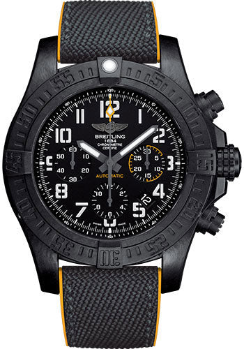 Breitling Avenger XB0180E4/BF31 Hurricane 45 Breitlight® Case - Volcano Black Dial - Anthracite and Yellow Military Rubber Strap - military-rubber-anthracite-yellow-deployant Main image
