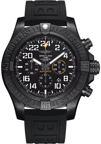 Breitling Avenger XB1210E41B1S1 Hurricane Breitlight - Volcano Black Dial - Black Diver Pro III Strap - Folding Buckle
