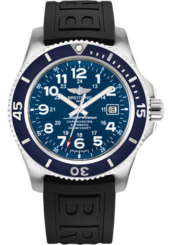 Breitling Superocean A17392D8/C910/152S/A20SS.1 II 44 Steel Case - Gun Blue Dial - Black Diver Pro III Strap