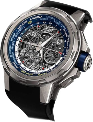 Richard Mille RM63-02 World Timer Automatic 47mm Openworked Dial Factory Sealed Main image